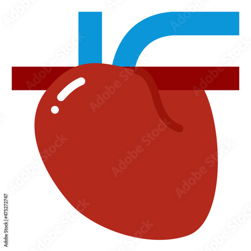 heart flat icon