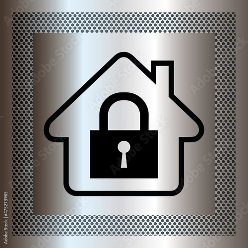 Logo maison sous alarme.