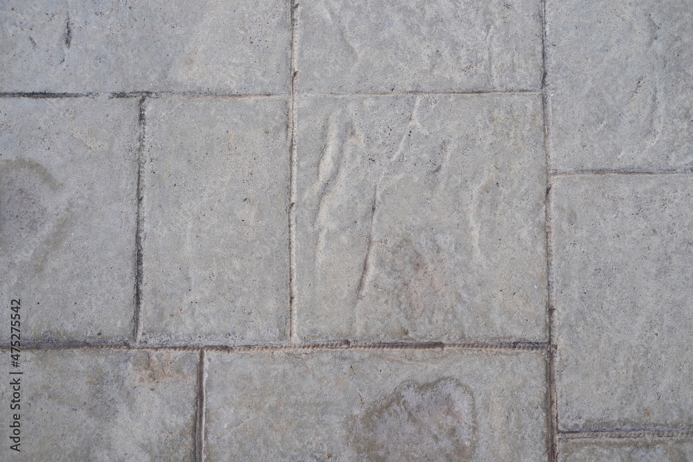 Fototapeta premium Concrete texture background pattern. Old sidewalk road.