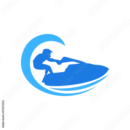 Jet Ski Logo can be used for company, icon, and others.