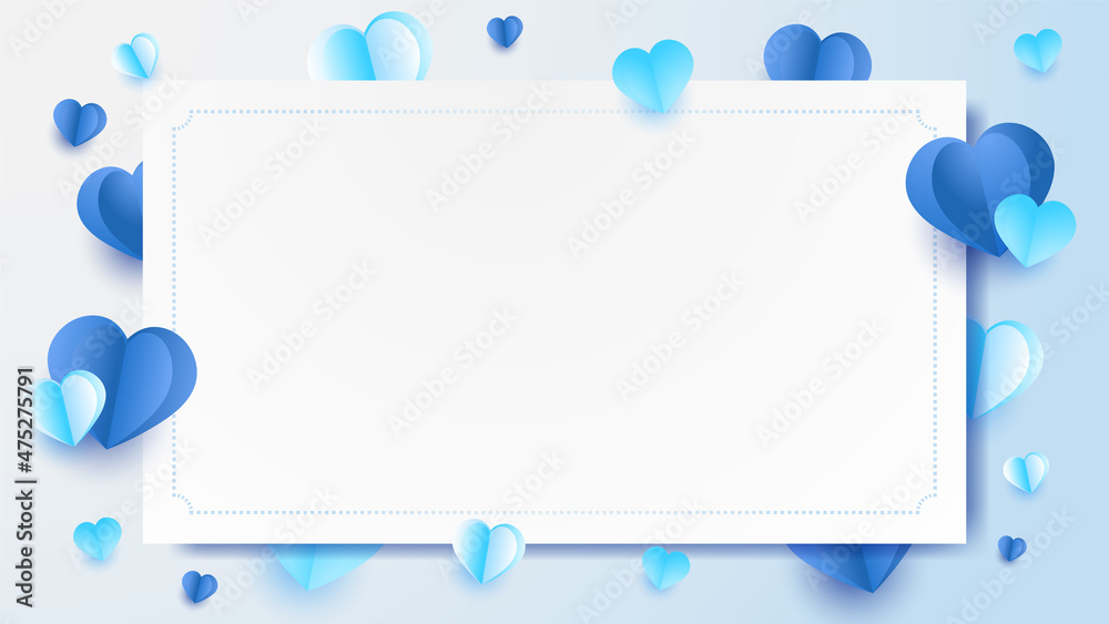 Paper Valentine day blue Papercut style Love card design background. Design for special days, women's day, birthday, mother's day, father's day, Christmas, and wedding. Paper Valentine day blue Papercut style Love card design background. Design for special days, women's day, birthday, mother's day, father's day, Christmas, and wedding.