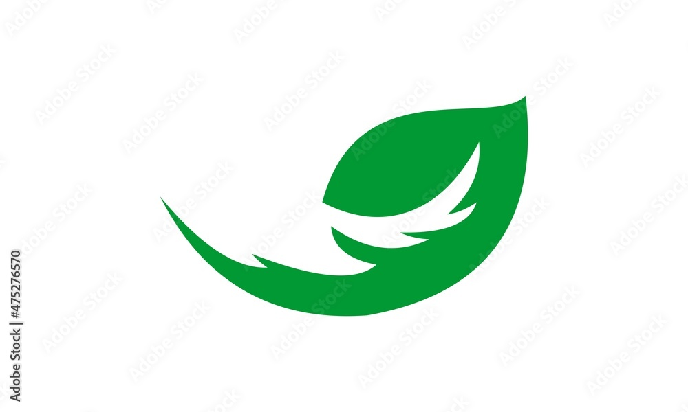 simple icon leaf vector simple icon leaf vector