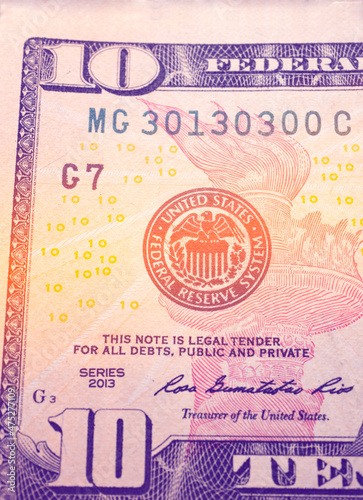 Close up of U.S. Dollar Currency