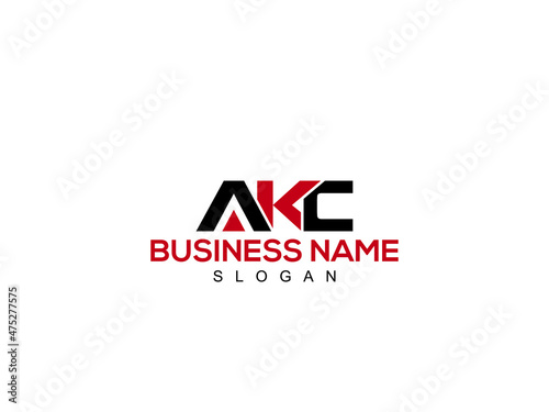 Creative AKC Abstract initial monogram letter logo, alphabet ak logo icon vector photo