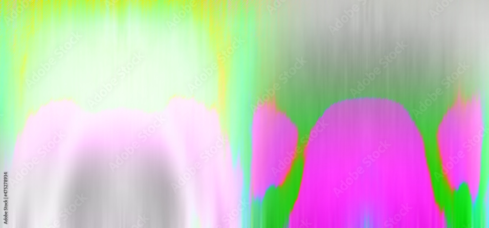 Abstract neon glitch art background image.