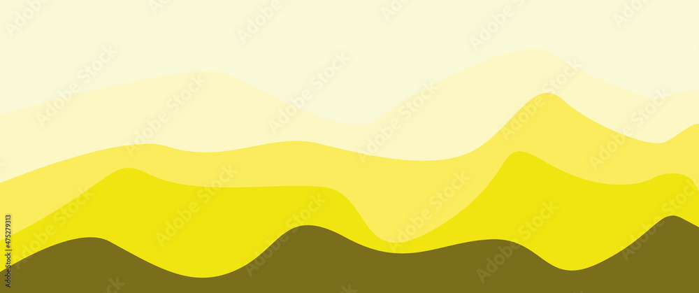 Fototapeta premium abstract landscape background with blue and yellow soft color for desktop wallpaper and banner