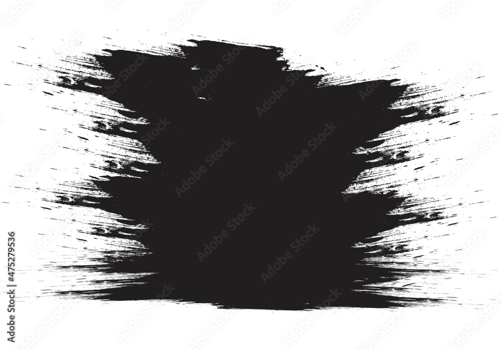 Abstract black grunge stroke texture background
