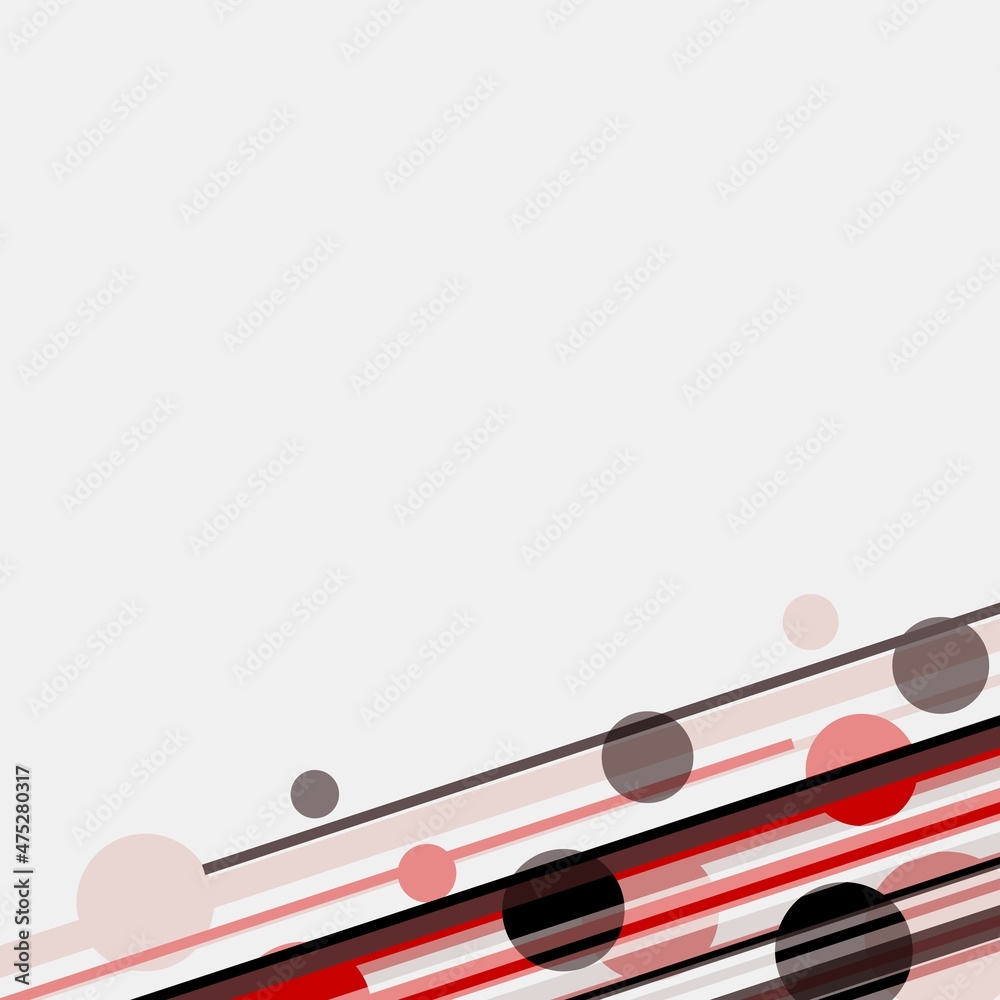Modern Styled Red and Black Motion Lines on white background Modern Styled Red and Black Motion Lines on white background