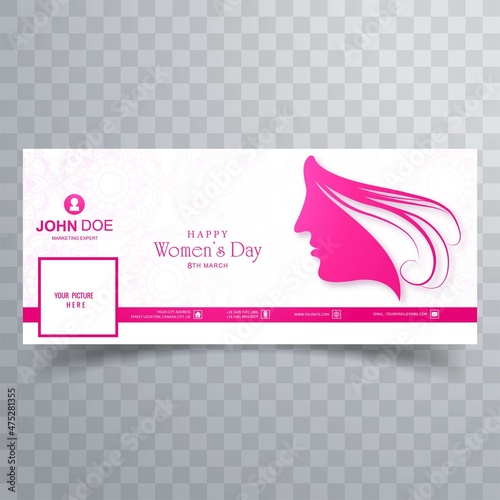 Women's day creative facebook cover design