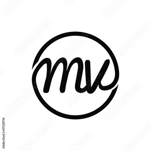 MV Logo can be used for company, icon, and others.