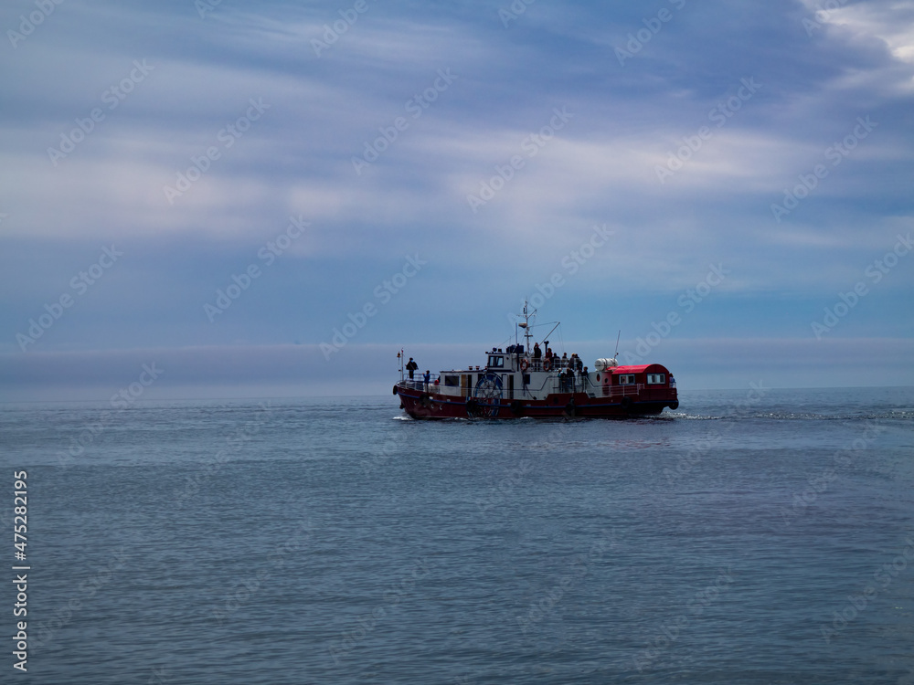 passenger ship against the backdrop of a calm sea passenger ship against the backdrop of a calm sea