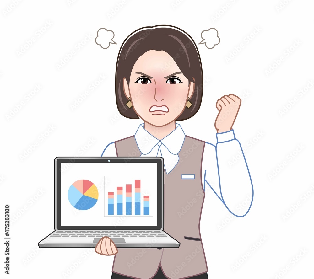事務員の女性 事務員の女性