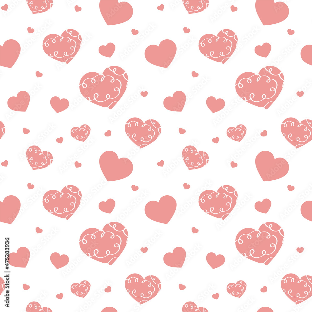 Romantic seamless pattern for Valentine s Day Romantic seamless pattern for Valentine s Day