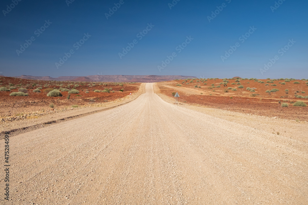 Namibian desert road are perfect to enjoy your 4x4 or campervan Namibian desert road are perfect to enjoy your 4x4 or campervan