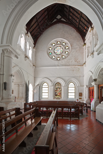 All Saint Church of Anglican Communion in Galle Fort in Sri Lanka. photo
