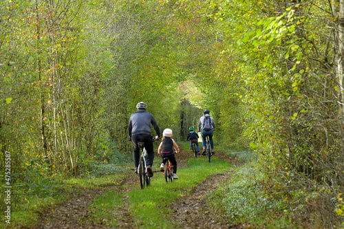 Ballade cycliste en famille