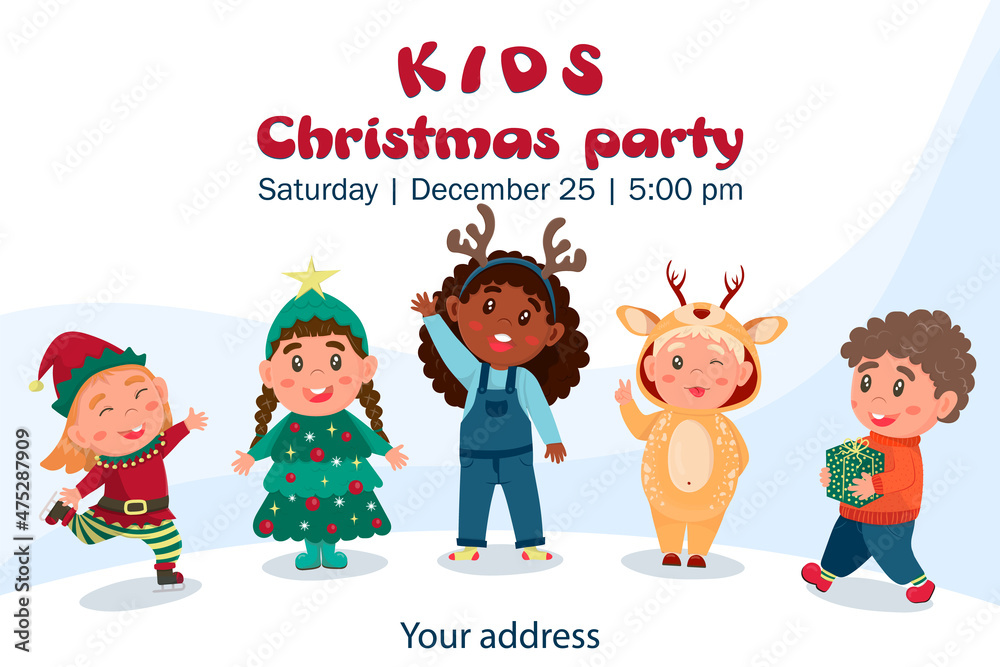 Childrens Christmas Party Clipart