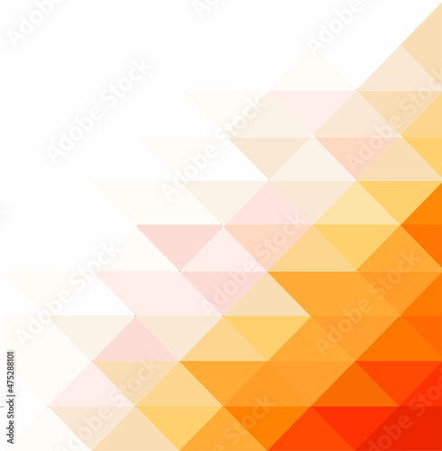 Abstract background orange with triangle pattern vector design for your project.