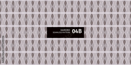 Kamoro Seamless Pattern 04B • A customizable & resizable modular vector graphic inspired by the art and culture of Kamoro Tribe, Papua, Indonesia photo