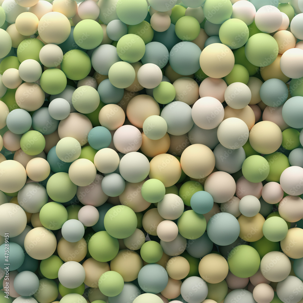 Abstract background wallpaper with multicolored 3d spheres