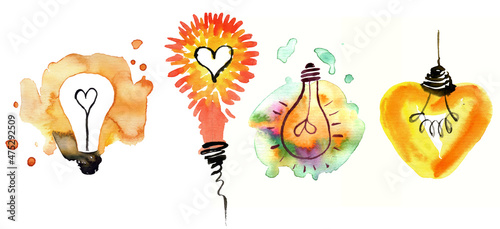 Wallpaper Mural Watercolor floral elements for design of greeting cards, invitations. High quality illustration Torontodigital.ca