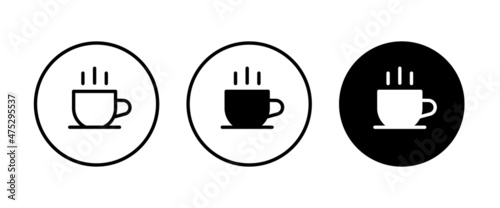 Obraz na plátně Cup of coffee, mug, tea icon Hot drink icon icons button, vector, sign, symbol,