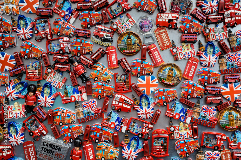 mur de magnet dans un marché à Londres