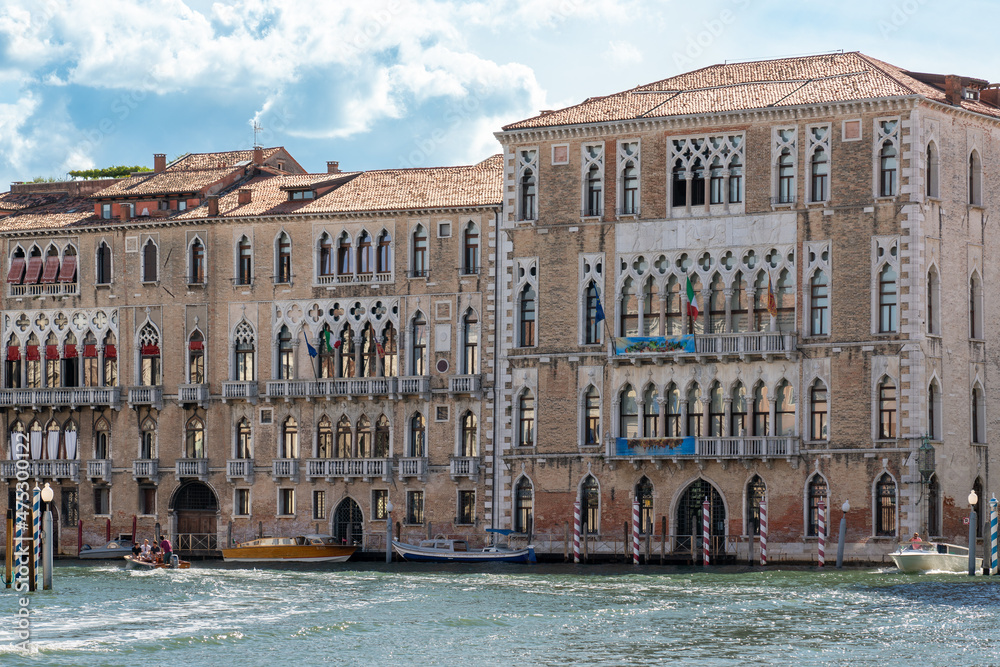 Ca' Foscari and Palazzo Giustinian on Grand Canal, Venice in high resolution