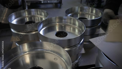 Overview of metal industrial stuff.
Factory production.