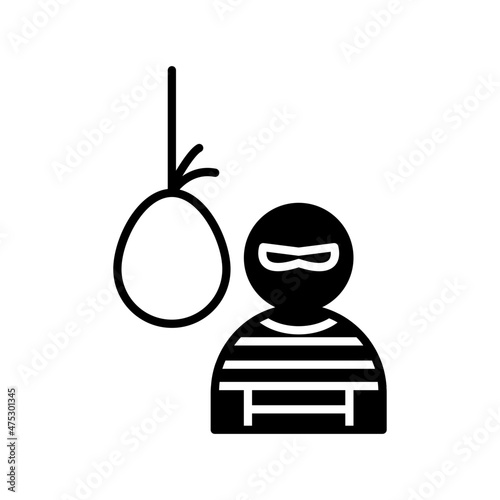 Death sentence convict icon