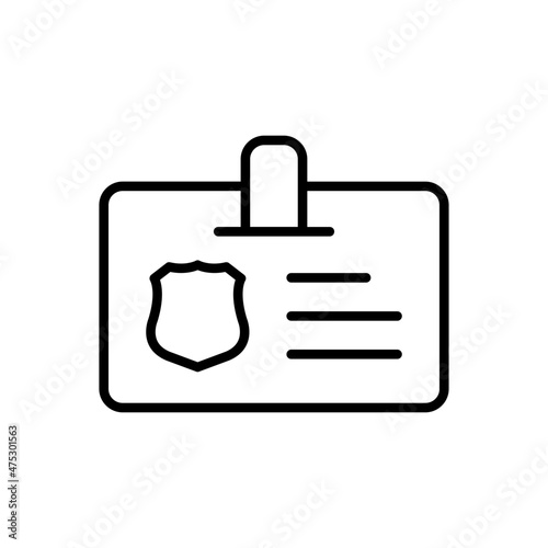 Police card icon