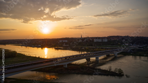 Zachód słońca w Sandomierzu. © Piotr