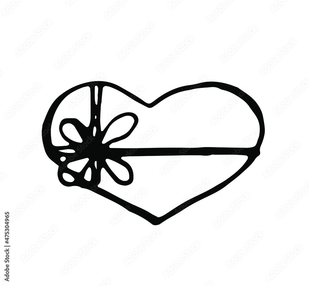 Gift box. Vector clipart. Hand drawn Gift box. Vector clipart. Hand drawn