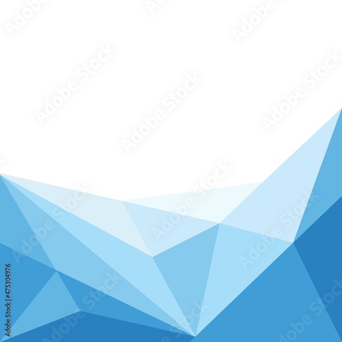 Abstract geometric blue vector illustration. Suitable for your presentation background photo