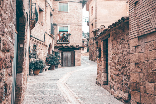 Old streets of Alquezar  Spain