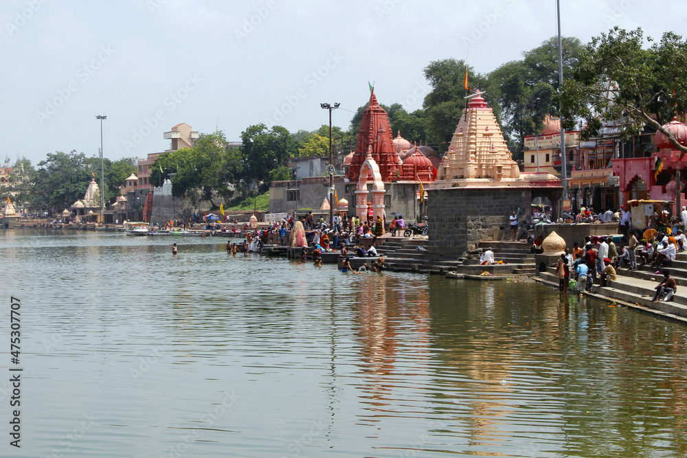 Fototapeta premium Ujjain embankment on the Shipra river. Ujjain, India