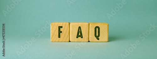 Words with Faq Business Concept idea