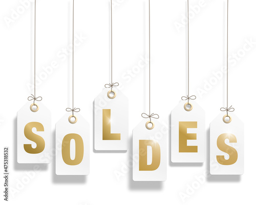 SOLDES SUR ÉTIQUETTES BLANCHES