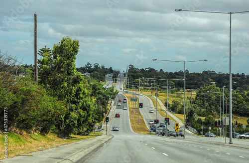 Roads in Australia in Victoria in the suburb of Melbourne, Hallam.