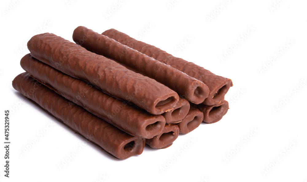 chocolate rolls isolated chocolate rolls isolated