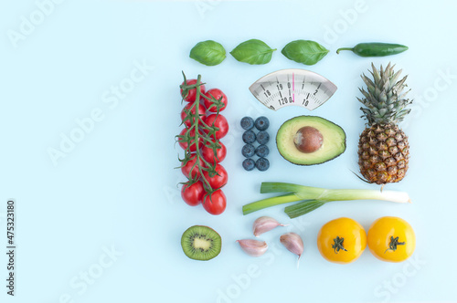 January diet weighing scales