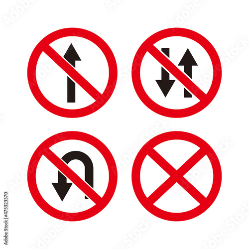 Prohibition icon vector illustration symbol 