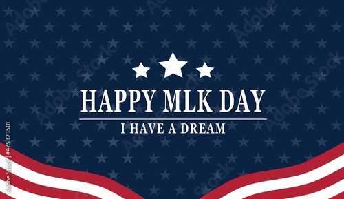 Martin Luther King Day illustration background	
