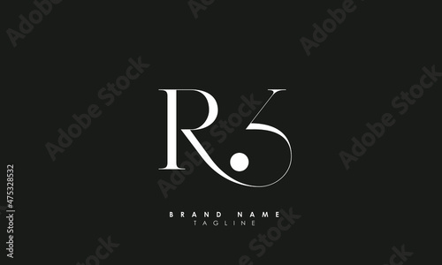 Alphabet letters Initials Monogram logo RB, BR, R and B