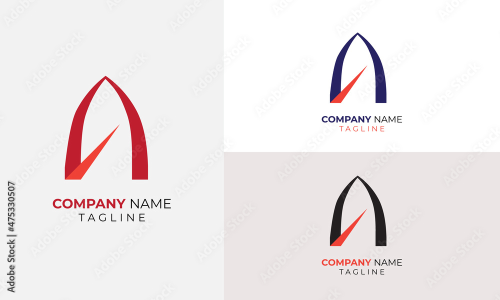 Abstract Letter A logo for company business and brand Abstract Letter A logo for company business and brand