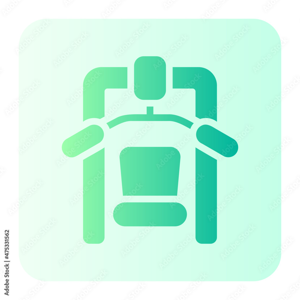 gym machine gradient icon gym machine gradient icon