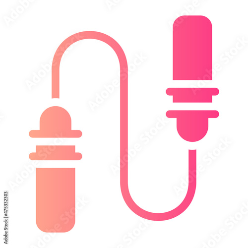 skipping rope gradient icon