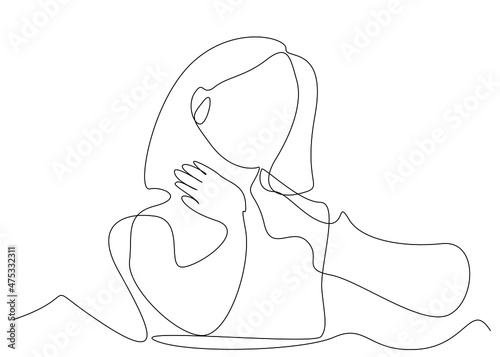 a woman experiencing neck pain