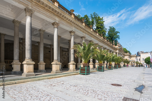 Canvas Karlovy Vary, Czech Republic, June 2019 - view of the Mill Colonnade