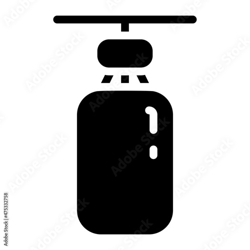 punching bag glyph icon